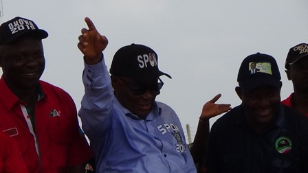 DSC00911 I AM NOT CAMPAIGNING FOR VOTES IN IKA LAND –OKOWA