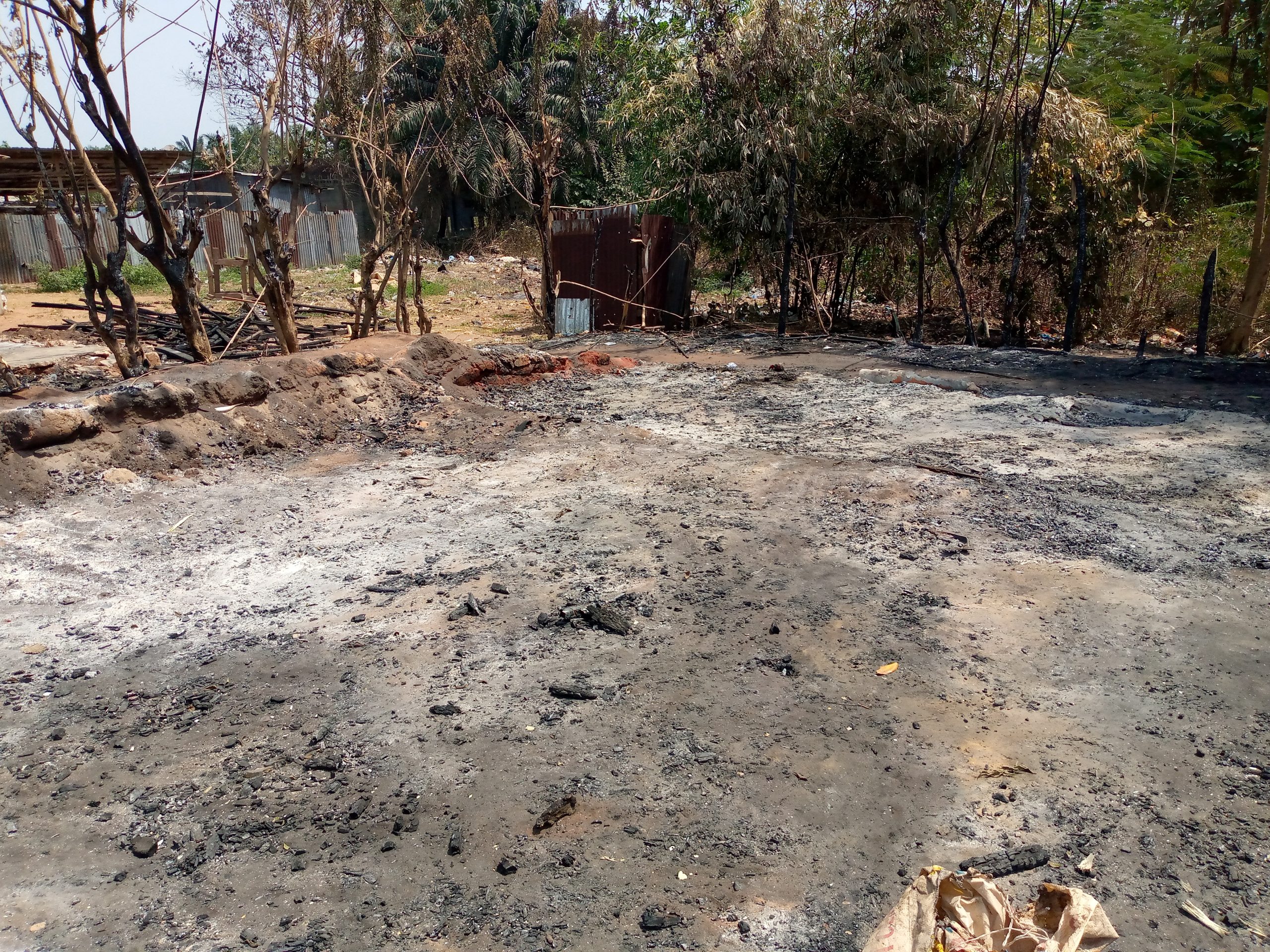 The-scene-of-the-incident-scaled EDIKE FIRE OUTBREAK: I LOST MILLIONS OF NAIRA - Mrs. Ngbidi